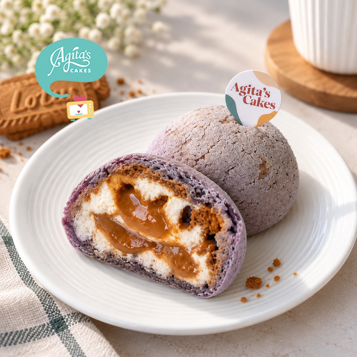 Ube Biscoff Mochiro